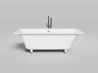 Ванна из искусственного камня Salini Orlanda Axis Kit S-Stone 103323M 170x75см белый матовый